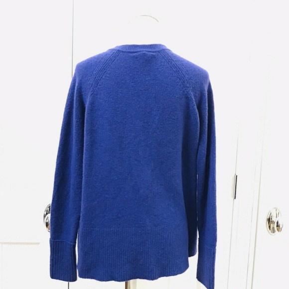 J. Crew NWT Super Soft V Neck Sweater Purple Blue - Picture 2 of 5